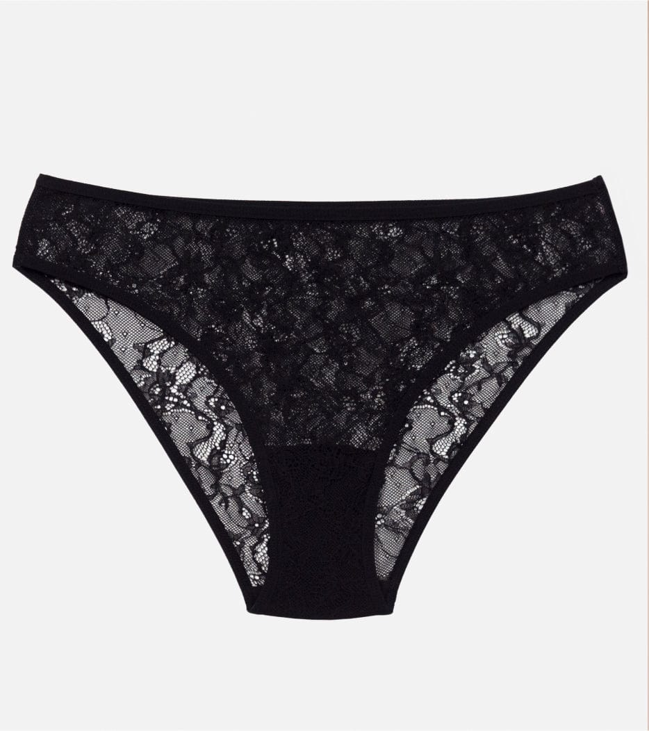 Culotte en dentelle intégrale - Noir